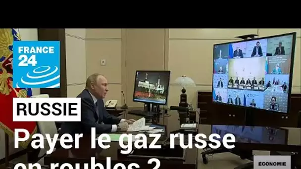 Vladimir Poutine exige le paiement du gaz russe en roubles • FRANCE 24