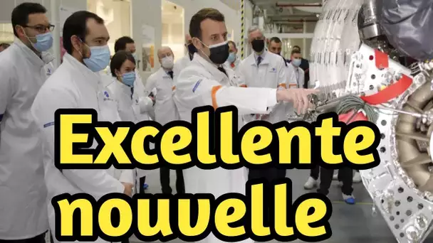 Vidéo: Emmanuel Macron promet 500 millions d'euros pour l'Espace :