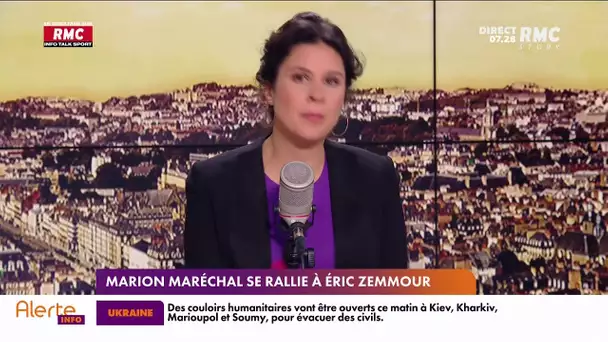 L'équipe de campagne a mis en scène le ralliement de Marion Maréchal