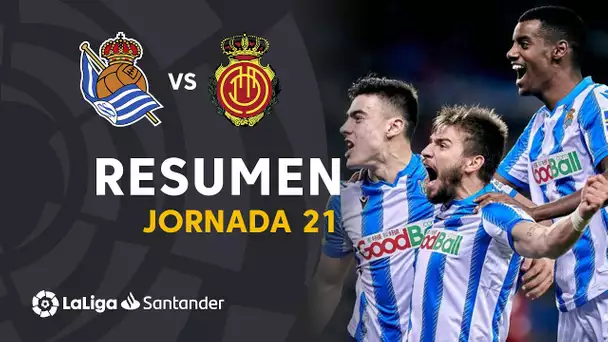 Resumen de Real Sociedad vs RCD Mallorca (3-0)