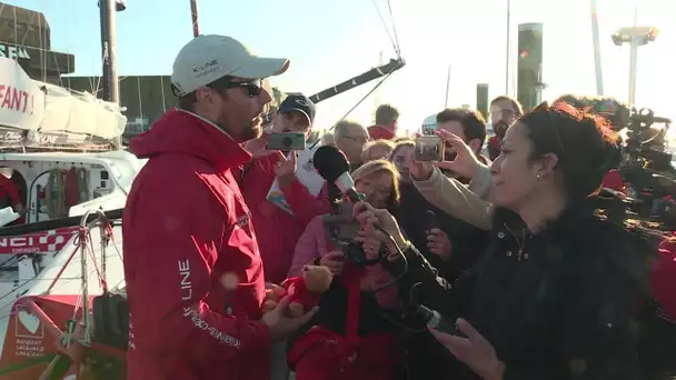 Thomas Pesquet arrive à Lorient après la traversée de l'Atlantique