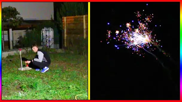 JE FAIS PETER UN FEU D'ARTIFICE PRIVÉ DANS MON JARDIN AVEC MON BEAU FRÈRE !