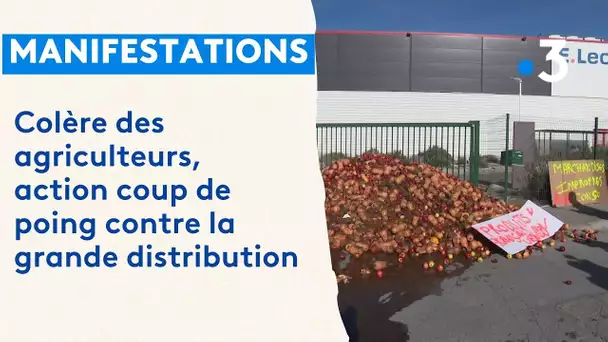 Colère des agriculteurs : opérations coup de poing contre la grande distribution