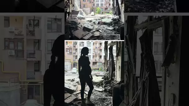 L'appartement de Miss Ukraine bombardé à Kiev