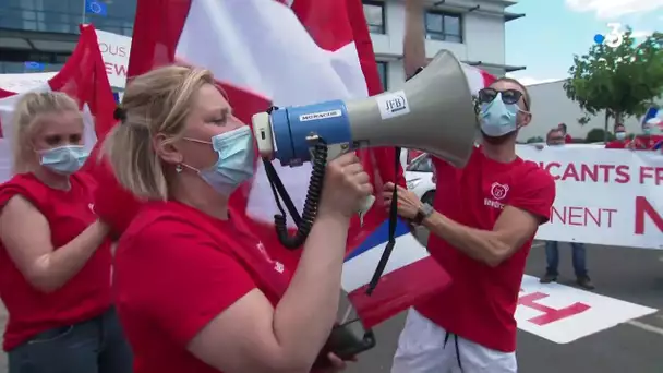 Montpellier: manifestation pro-Mestre devant le siège d'Orchestra-Prémaman avant l'audience de mardi