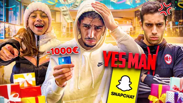 ONT DIT OUI À TOUT PENDANT 24H A SNAPCHAT 🔥 ( Enfin presque😭) YES MAN CHALLENGE