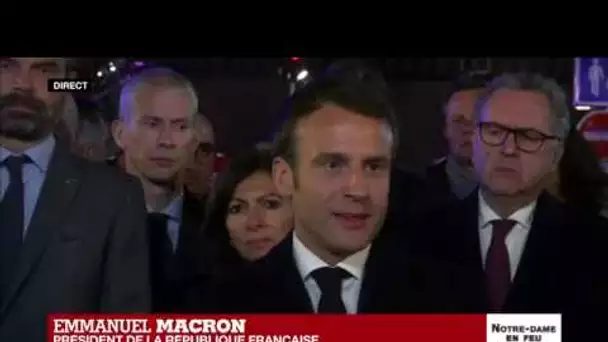 REPLAY - Réaction d'Emmanuel Macron après l'incendie de Notre-Dame de Paris