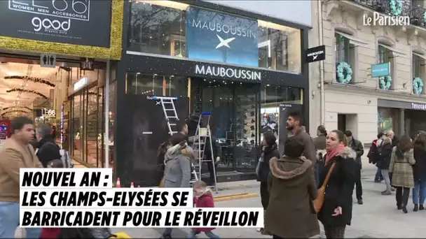 Nouvel An : les Champs-Elysées se barricadent pour le réveillon