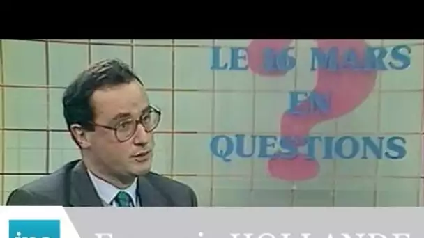 François Hollande, candidat aux législatives 1986 - Archive INA