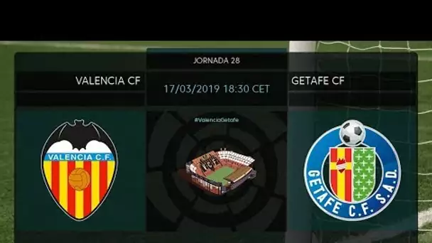Calentamiento Valencia CF vs Getafe CF