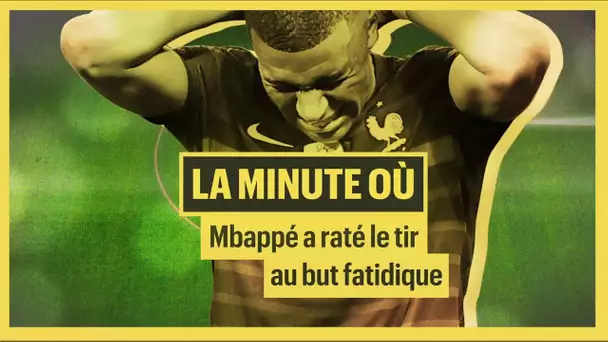 La minute où  Mbappé a raté le tir au but fatidique face à la Suisse