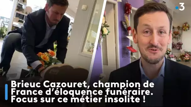 Brieuc Cazouret, champion de France d’éloquence funéraire. Focus sur ce métier insolite !