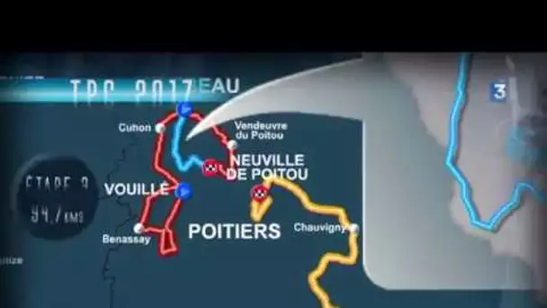 Le tracé du Tour du Poitou-Charentes 2017
