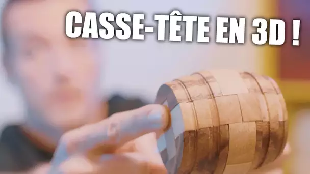 Peut-on résoudre ce casse-tête tonneau en 3D ? (Difficulté 4/5)