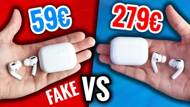 Faux AirPods Pro 59€ VS AirPods Pro 279€ ! (Fake Parfait)