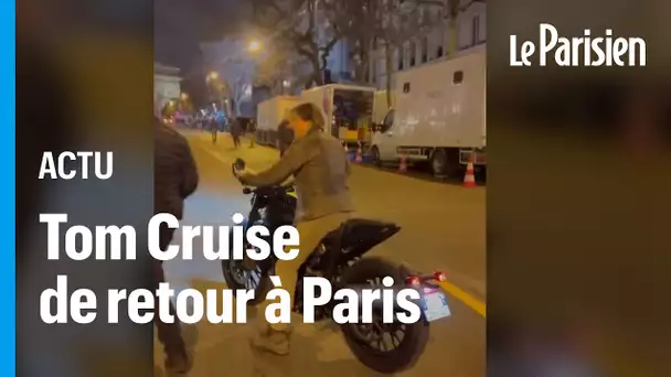 Tom Cruise aperçu à Paris en train de faire des cascades sur sa moto