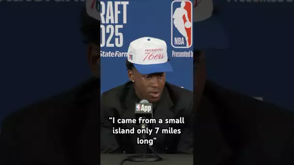 VJ Edgecombe on his emotions after being selected by the 76ers