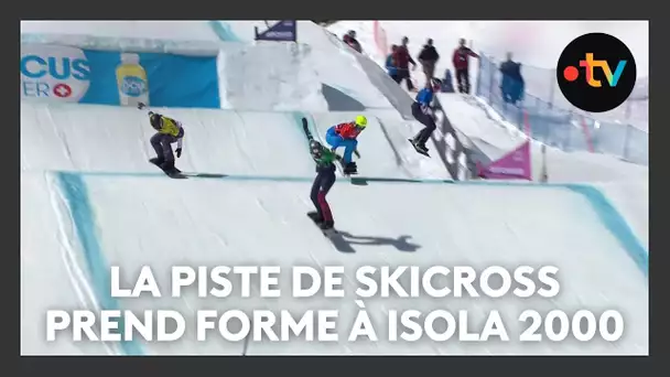 Création d'une piste de ski cross et de snowboard à Isola 2000