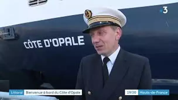Inauguration du ferry "Côte d'Opale" pour assurer la liaison Calais-Douvres