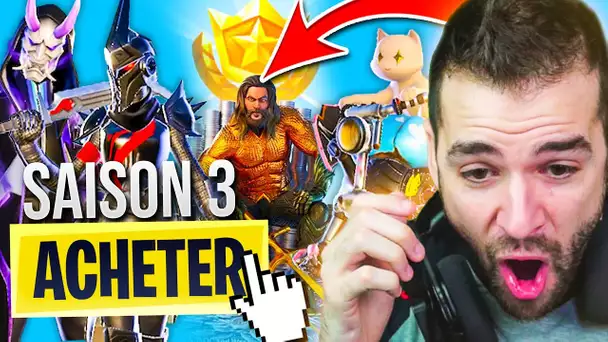 🔥JE RÉAGI AU PASSE DE COMBAT SAISON 3 = INCROYABLE ! Mon Nouveau Skin FAVORIS ! Fortnite Chapitre 2