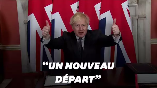 Boris Johnson a signé l'accord post-Brexit conclu avec l'UE