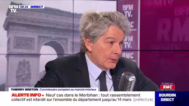 Thierry Breton face à Jean-Jacques Bourdin à 8H30 sur RMC et BFMTV