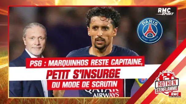 PSG : Marquinhos reste capitaine, Petit s'insurge contre le mode de scrutin