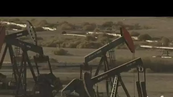Etats Unis, Californie : champ de pétrole de Teft