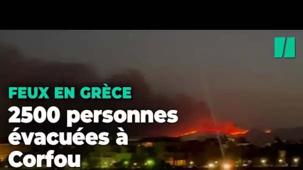 Début des évacuations à Corfou, alors que des incendies sèment le chaos à Rhodes