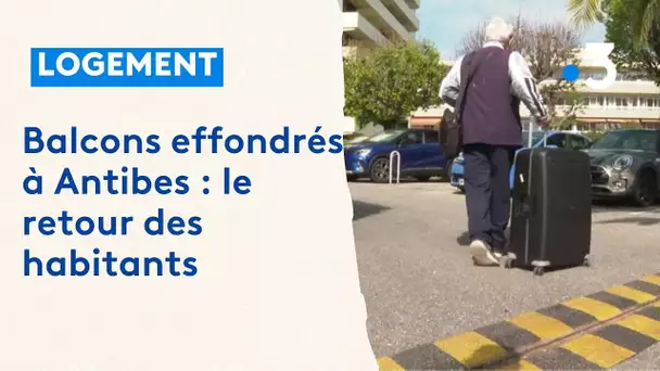 Après l'effondrement de sept balcons à Antibes, les habitants sont de retour chez eux