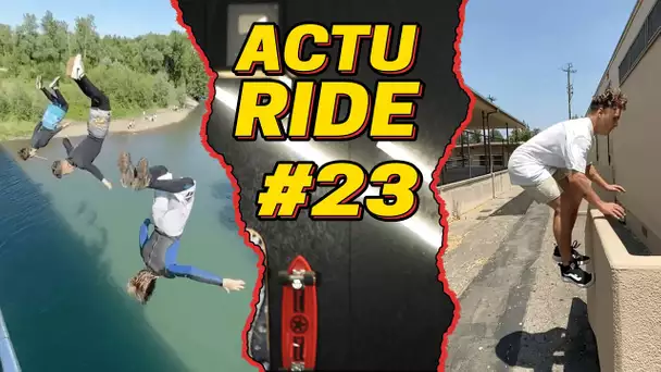 ACTU RIDE #23 : Grosse chute en parkour, surfer à Lyon, Kauli Vaast, skate, BMX et VTT !