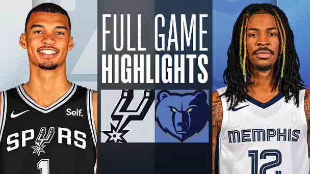 SPURS at GRIZZLIES | FULL GAME HIGHLIGHTS | January 2, 2024