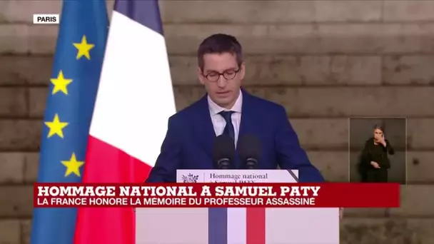 Hommage national à Samuel Paty : la France honore la mémoire du professeur assassiné