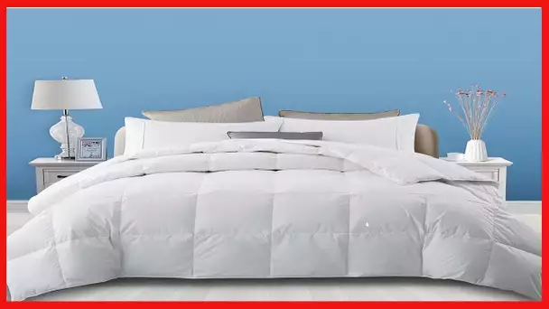 puredown® Lightweight Down Comforter King Size Duvet Insert, 75% Down Filling, Ultra Soft Thin
