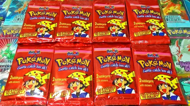 Ouverture de 8 Boosters Pokémon Dunkin Bubble Gum ! Retour vers les années 2000 !