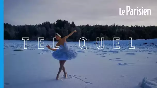 Une ballerine danse sur un lac gelé pour le le sauver d'un projet de construction portuaire