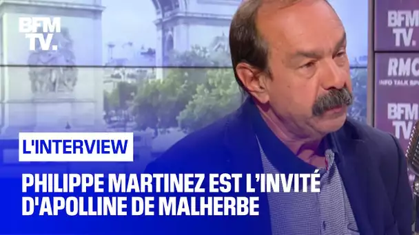Philippe Martinez face à Apolline de Malherbe en direct