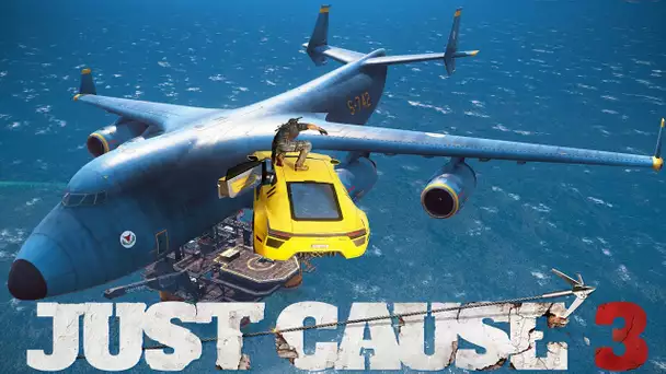 JUST CAUSE 3 - Comment se marrer avec le plus gros avion !