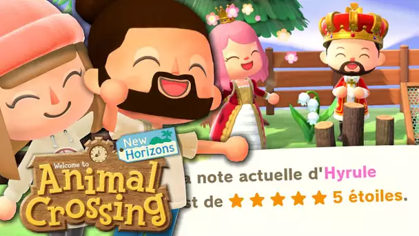 NOTRE ÎLE A 5 ETOILES ! (On a du Muguet)| ANIMAL CROSSING NEW HORIZONS EPISODE 34 CO-OP