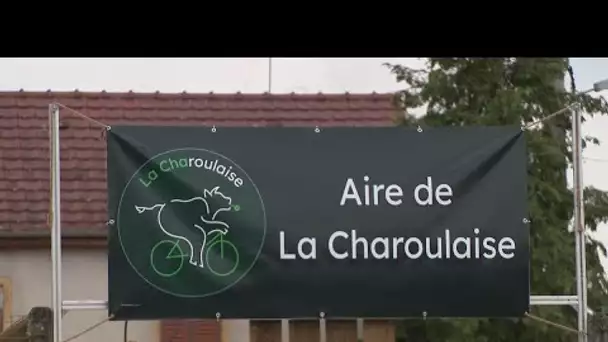 Saint-Yan : l’aire de service La Charoulaise séduit les promeneurs de la voie verte