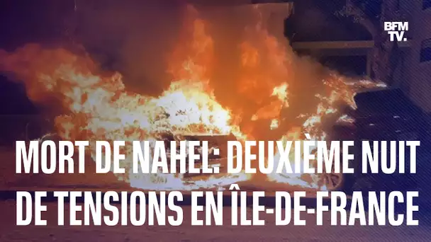 Mort de Nahel: deuxième nuit consécutive de violences urbaines en Île-de-France