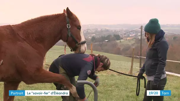 Maréchal-ferrant à 22 ans : la passion d'Eléandra Lebigre dans le Tarn