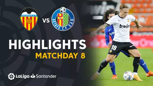 Highlights Valencia CF vs Getafe CF (2-2)