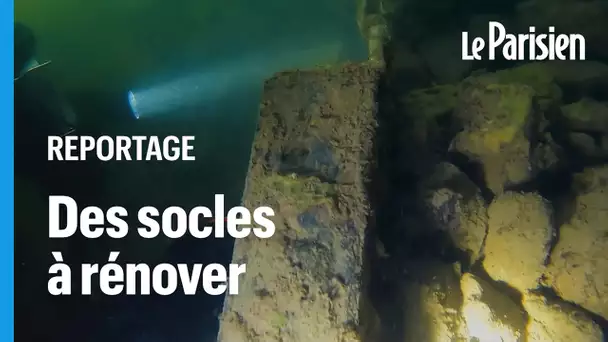 Ces plongeurs inspectent la partie immergée des ponts de Paris