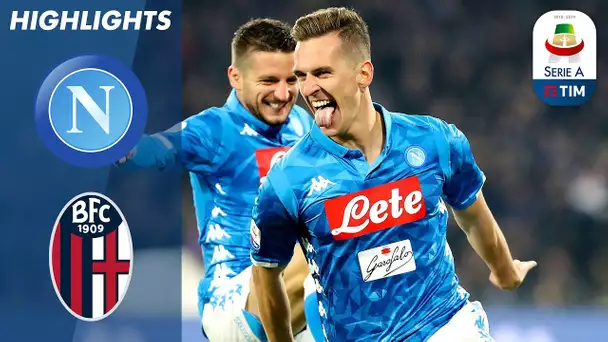 Napoli 3-2 Bologna | Milik Double & Late Mertens Winner as Napoli Edge Out Bologna | Serie A