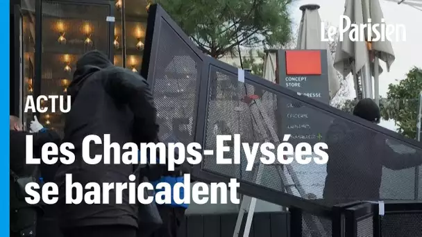 France-Maroc : des commerçants des Champs-Elysées se barricadent avant le match
