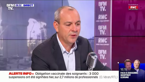 Laurent Berger : "Oui je comprends l'obligation vaccinale pour les soignants".