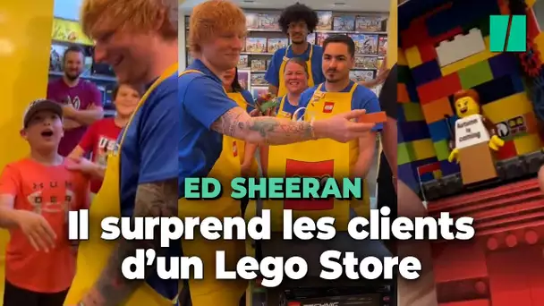 Ed Sheeran surprend les clients de ce Lego Store et tease ses fans sur son prochain album