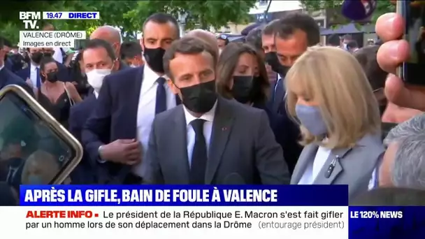Emmanuel Macron: "Il ne faut rien céder à la violence"
