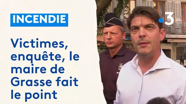 Incendie mortel à Grasse :  le maire, Jérôme Viaud, fait le point sur les victimes et l'enquête